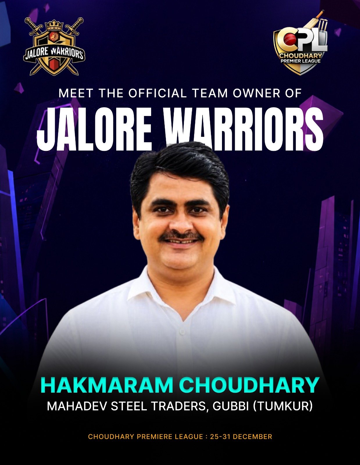 HAKMARAM CHOUDHARY MAHADEV STEEL TRADERS GUBBI TUMKUR